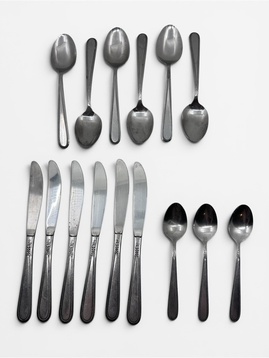 Rogers Other - Rogers Beaded Elegance Stainless Korea Flatware Lot 15 Replacement Pieces Spoon